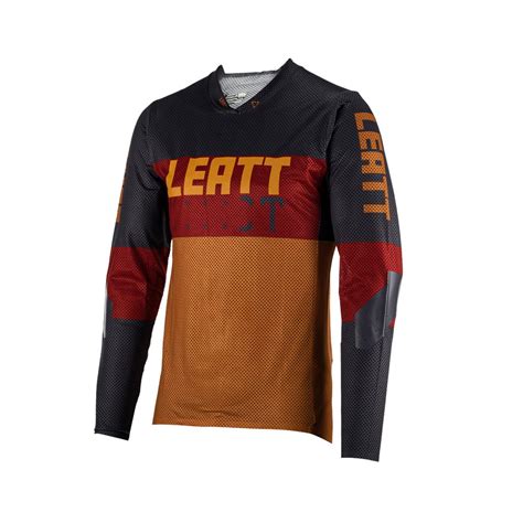 Leatt MTB Jersey Long Sleeve Gravity 4 0 Suede Maciag Offroad