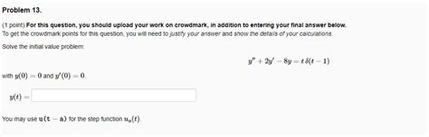 Solved Problem 13 1 Point For This Question You Should