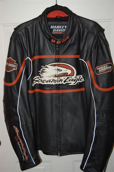 Harley Davidson Men S Screamin Eagle Leather Jacket XL Raceway 98226