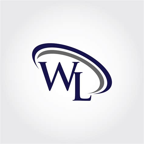 Monogram WL Logo Design By Vectorseller | TheHungryJPEG