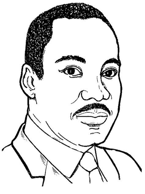 Free Printable Martin Luther King Jr Coloring Sheets