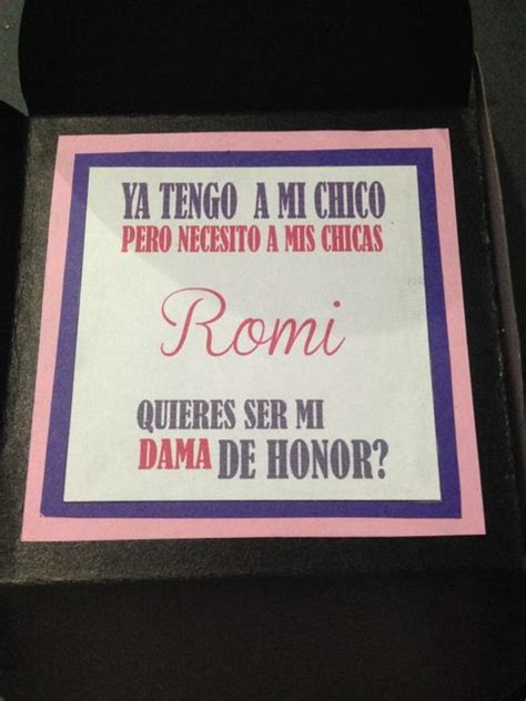 Quieres ser mi dama de honor