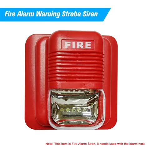 Fire Alarm Warning Strobe Siren Horn Sound And Strobe Alert Security