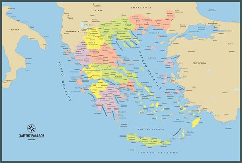 Χάρτης της Ελλάδος χωρίς το σύμπλεγμα Καστελόριζου σε ενημέρωση της
