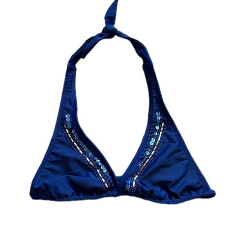 Cute Bikini Top With Beads Sequins Depop