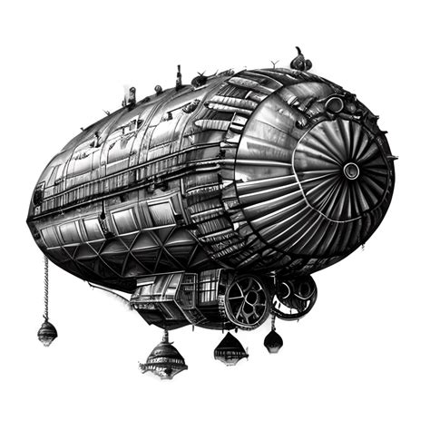 Steampunk Airship Graphic Creative Fabrica