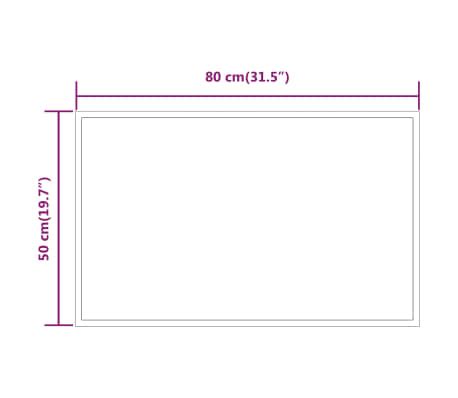 vidaXL LED Bathroom Mirror 50x80 cm | vidaXL.com.au