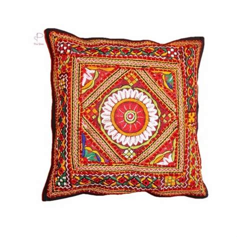 Cotton Handicraft Embroidery Cushion Covers, Size/Dimension: 16*16 Inches at Rs 220 in Udaipur