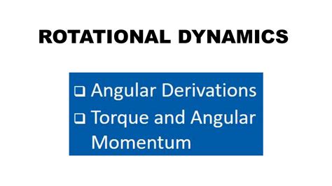 Solution Rotational Dynamics Studypool