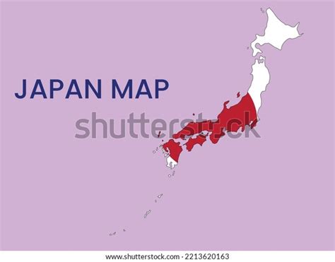 Map Japan Japan Map Vector Illustration Stock Vector Royalty Free