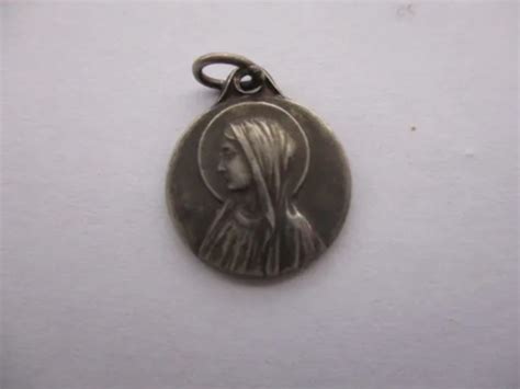 ANCIENNE MÉDAILLE RELIGIEUSE Vierge Marie Grotte Notre Dame De Lourdes