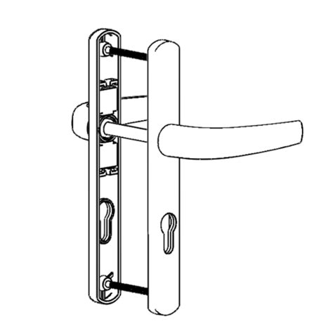 Door Handle Al Izmir Mm Axis Narrow Matte Windoform