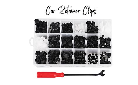 Sulfar Car Retainer Clips And Plastic Fasteners Kit Auto Fastener Clips With Clips Removal Tool