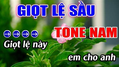 Gi T L S U Karaoke Tone Nam Em Karaoke L M Beat Beat M I Youtube