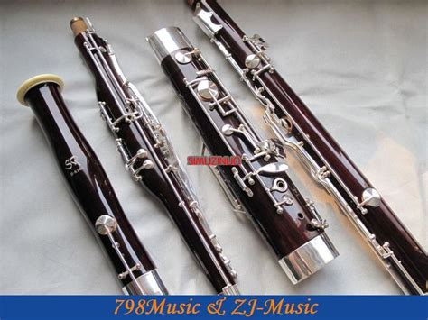 Maple Wooden Bassoon Silver Plated Key 2 Bocals Brand New With Case Bassoon Woodwind