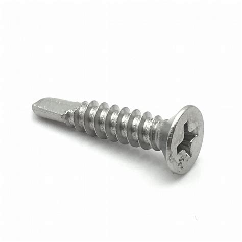 SS410 Stainless Steel Flat Head Countersunk Phillip Self Drilling Screw