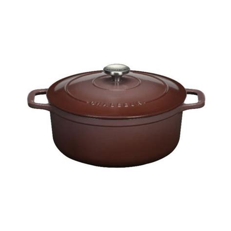 Cocotte Ronde En Fonte Maill E Cm Bois De Rose Chasseur