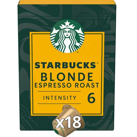 STARBUCKS Capsules de café blonde espresso roast intensité compatibles Nespresso capsules