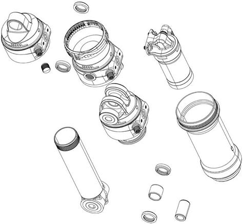 Super Rear Shock Eyelet Bearing And Spacers For Br Eyelets Includes Eyelet Bearing Bracket And