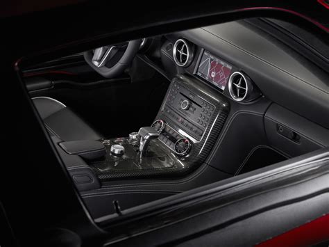 The interior of the Mercedes-Benz SLS AMG