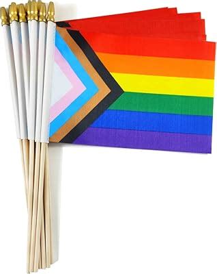 Consummate Pack Rainbow Pride Flag Set Small Mini Gay Stick Flags