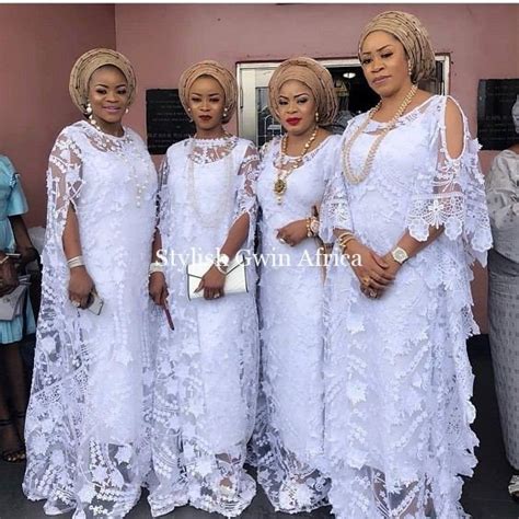 White Lace Aso Ebi Styles Catalogue For Women Latest 2019 Collection