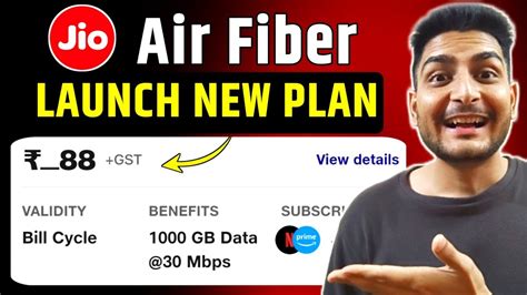 Jio Air Fiber Launch New Plan Jio Airfiber Plan Details Youtube