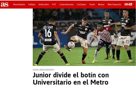 Universitario Junior As Reacci N Prensa De Colombia El Var