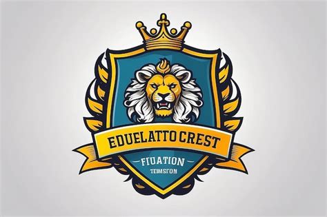 Premium Photo School Crest Logo Template