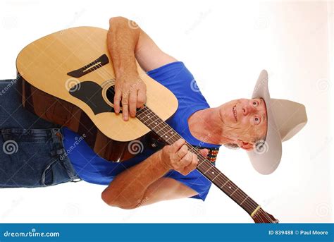 Cowboy Playing Guitar Stock Photo Image Of Single Body 839488