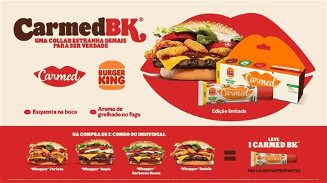 Burger King e Carmed lançam hidratante labial aroma grelhado