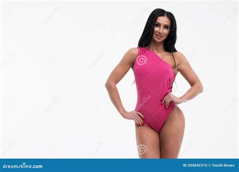 Charming Woman With Figure In Lingerie Looking At Camera Stock Image