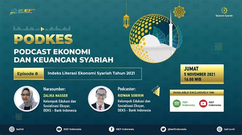 Podkes Episode 08 Indeks Literasi Ekonomi Syariah Tahun 2021 Youtube