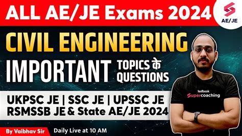 All Ae Je Exams Civil For All Ae Je Exams Ssc Je