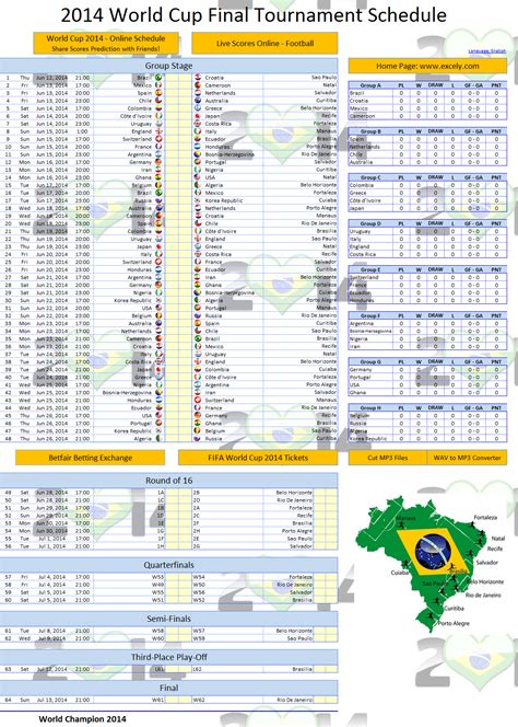 World Cup Excel Template Prntbl Concejomunicipaldechinu Gov Co