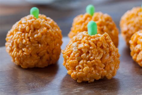 Rice Krispie Pumpkin Treats Recipe Genius Kitchen