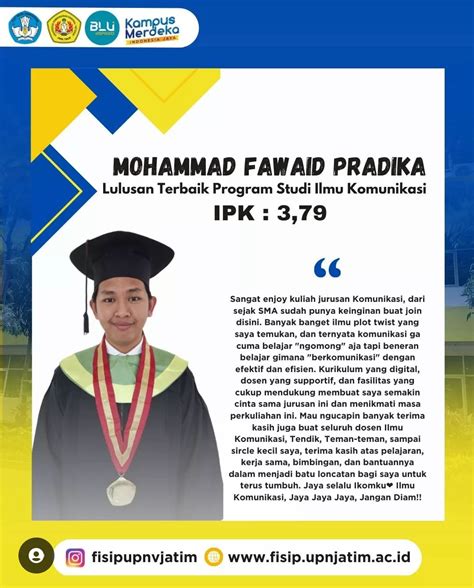 LULUSAN TERBAIK FISIP UPN VETERAN JAWA TIMUR – Fakultas Ilmu Sosial ...
