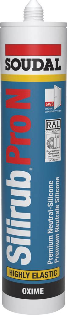 Soudal Bausilikon Silirub PRO N 300mL Betongrau Premiumsilikon