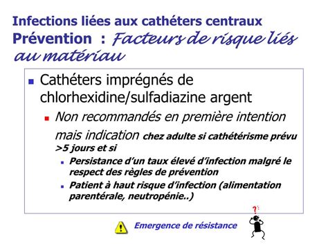 Ppt Diagnostic Et Prevention Des Infections Liees Aux Catheters