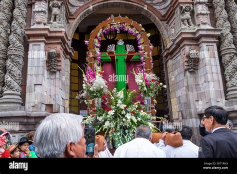 Peru Lima Iglesia De La Merced Stock Photo Alamy