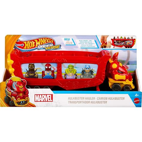 Hot Wheels RacerVerse Camion de transport auto cu Hulkbuster Iron Man Mattel cumpăra Jucariishop