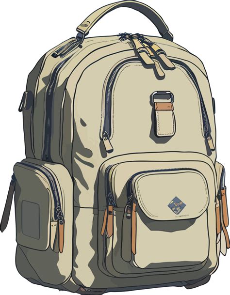 School Backpack Bag Illustration Ai Generative 26792659 Png