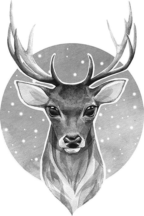 Pin By Barbara On A Oggi Fare Deer Drawing Boho Art Drawings Deer Art