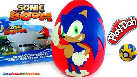 Huevo Sorpresa Gigante de Sonic Boom de Plastilina Play Doh en Español