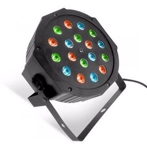 Kit 10 Canhao De Luz Refletor Led Par 64 Rgb 18 Leds Digital R 779