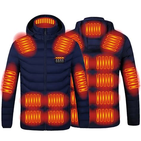 Chaqueta Con Calefacci N USB Para Hombre Y Mujer Abrigo Con Termostato