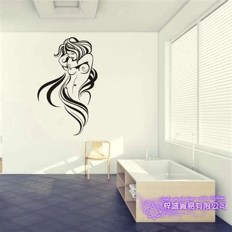 Naked Body Wall Sticker Bathroom Room Home Decoration Posters Vinyl