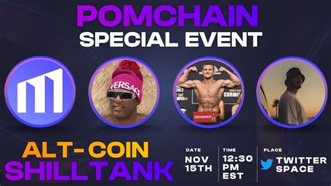 Proof Of Memes Pom On Twitter Special Event Shill Tank Today