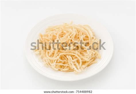 Japanese Sakiika Shredded Seasoned Squid Delicious Stock Photo