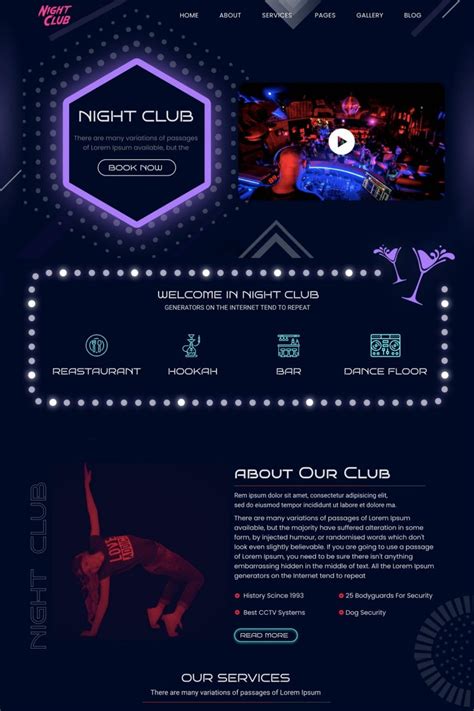 Night Club WordPress Theme useful for Dance Club